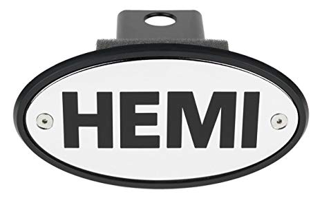 Hemi Logo - Amazon.com: HEMI Chrome Receiver Hitch Cover - Black Engraved Hemi ...