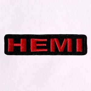Hemi Logo - HEMI LOGO IRON ON PATCH Dodge, SRT, Ram, Chrysler Engine