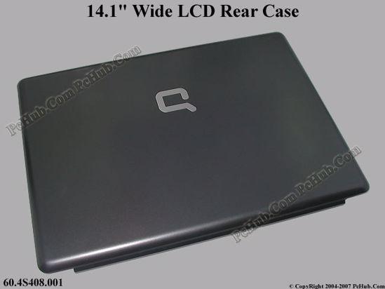 New Compaq Logo - 14.1 Wide LCD Rear Case 60.4S408. 41.4S406.001 Compaq Presario