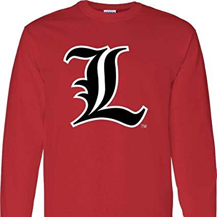 Louisville L Logo - Amazon.com : UL Louisville Cardinals Big L Logo on a Red Long Sleeve