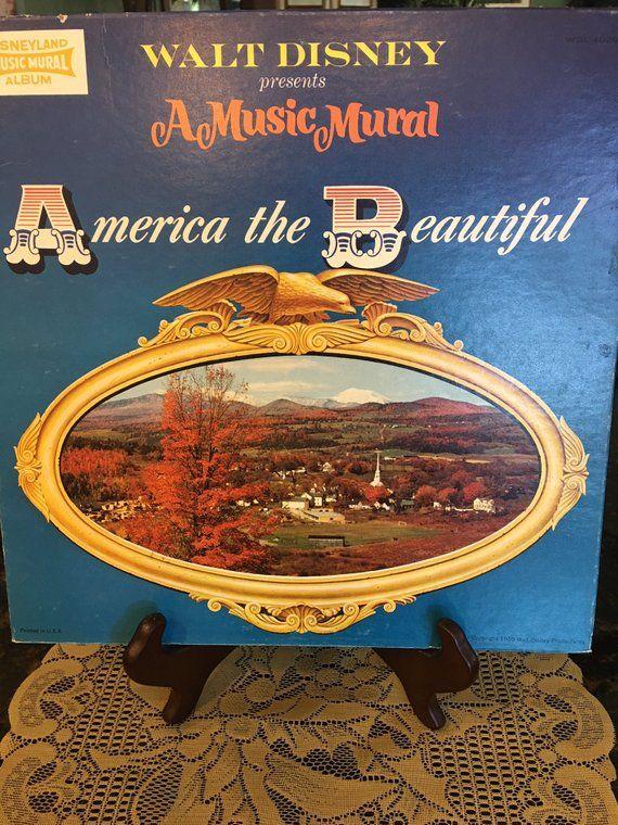 Walt Disney Records Presents Logo - Disney Record Walt Disney Presents America the | Etsy