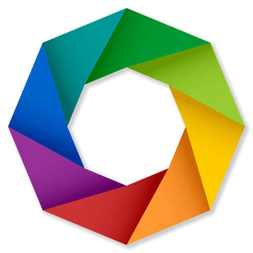 Rainbow Triangle Circle Logo - Rainbow Circle