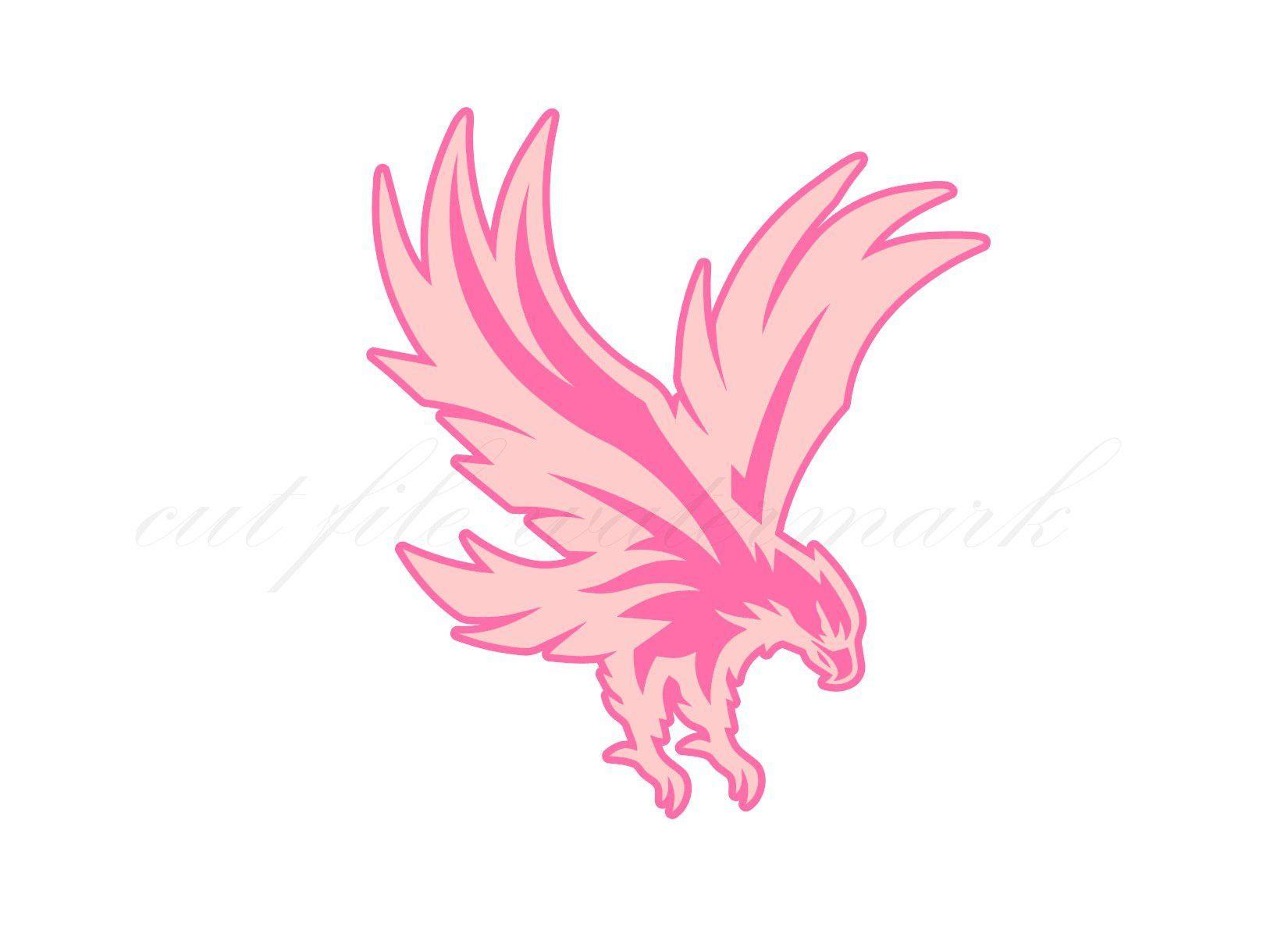 Pink Eagle Logo - Pink Eagle Cut Files SVG & Studio 3 File for Silhouette | Etsy