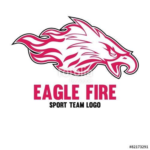 Pink Eagle Logo - Eagle Fire Logo Templates Stock Image And Royalty Free Vector Files