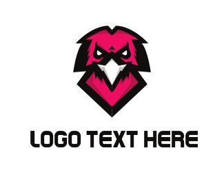 Pink Eagle Logo - Falcon Logo Maker