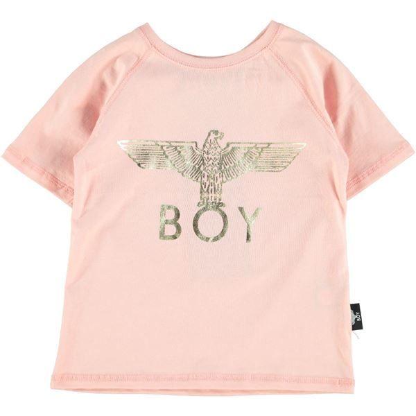 Pink Eagle Logo - Boy London Girls T Shirt Eagle Logo Pink & Gold Cloudo