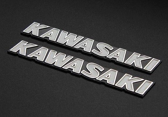 Old Kawasaki Logo - CHERRY : KAWASAKI Old Logo Tank Emblem [EBM KAWASAKI]