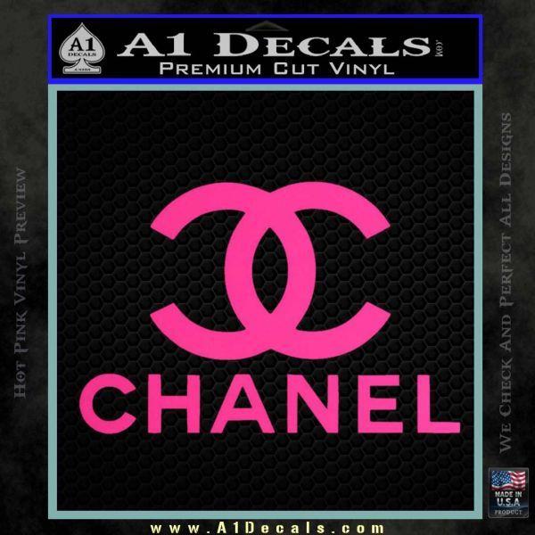 Hot Pink Chanel Logo - Chanel Full Decal Sticker » A1 Decals