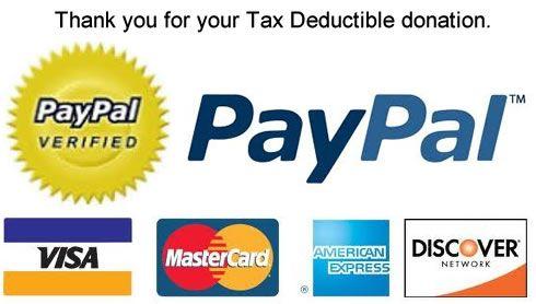Donate PayPal Verified Logo - Make A Tax Deductible, Charitable Donation Now!