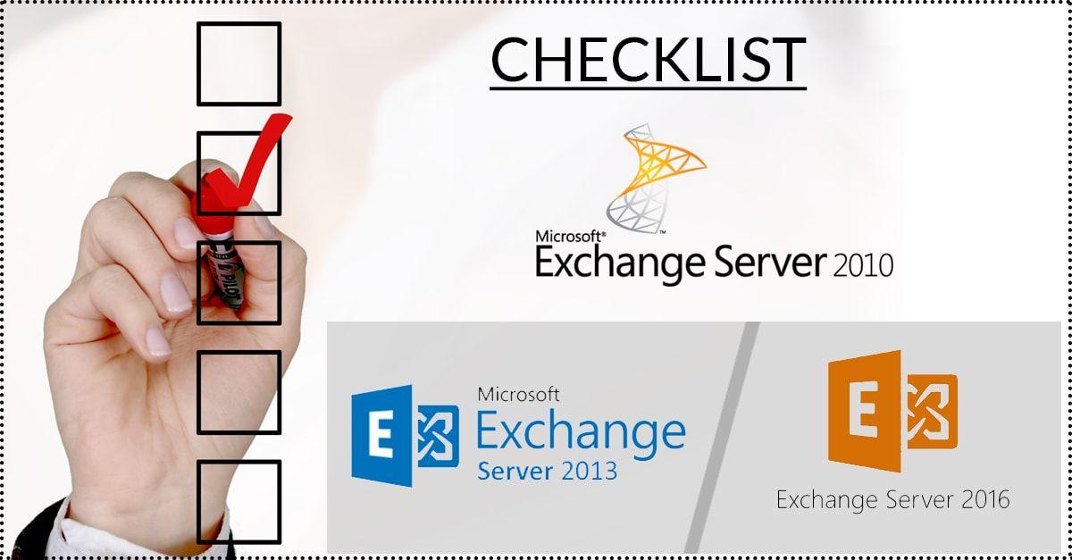 Microsoft Exchange 2010 Logo - 10 Exchange Server Migration Checklist From Exchange 2010 to 2013