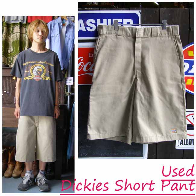 Old Dickies Logo - FREE STYLE: USA USED dickies short pants work panties U.S.A. old ...