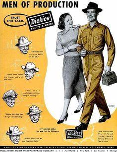 Old Dickies Logo - 44 Best Dickies Heritage images | Work attire, Work clothes, Work ...