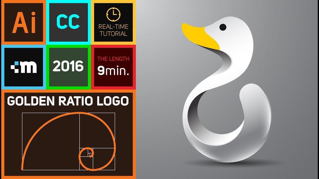 Duck Logo - How to design a logo with golden Ratio | Adobe Illustrator CC | HD ...