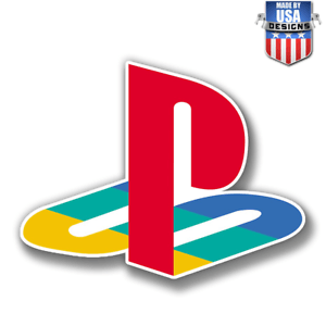 PS2 Logo - Original Playstation Logo PS1 PS2 Sticker Decal Phone laptop window ...