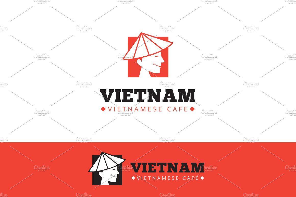 Red Triangle Food Logo - Vietnam Food Logo Logo Templates Creative Market