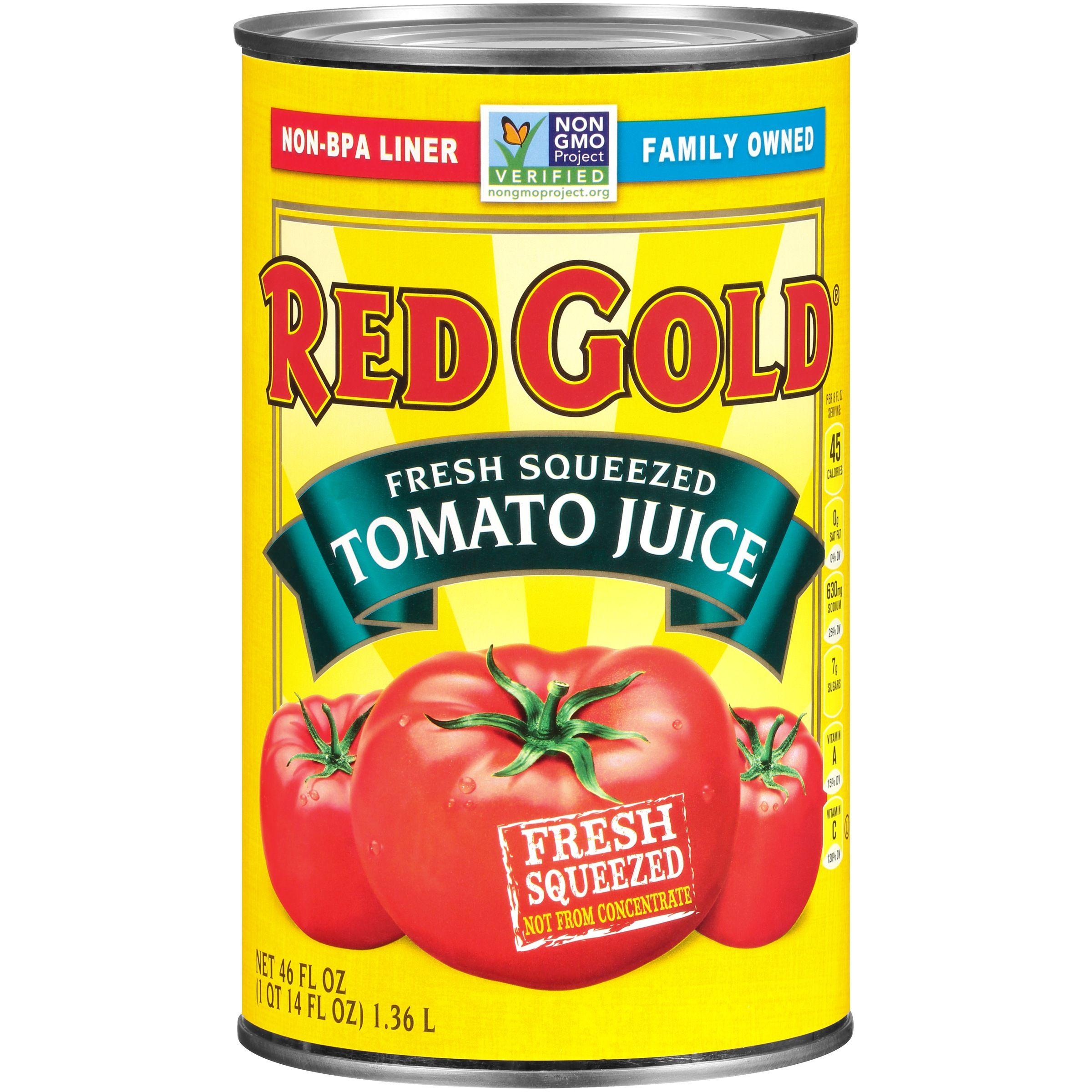 Red Gold Tomatoes Logo - Red GoldÂ® Fresh Squeezed Tomato Juice 46 fl. oz. Can - Walmart.com