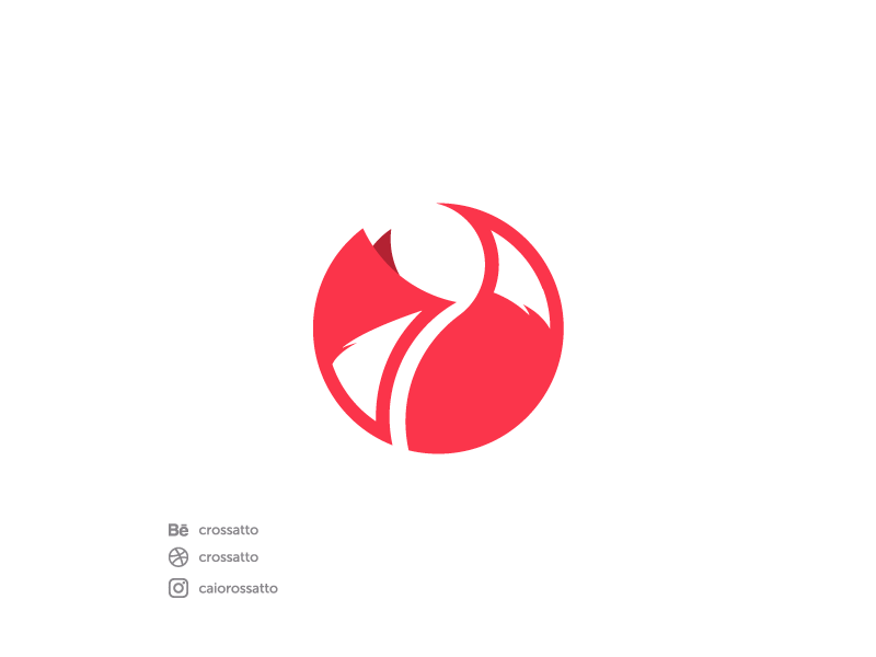 Cute Red Logo - Fox Logo by Caio Rossatto de Araújo