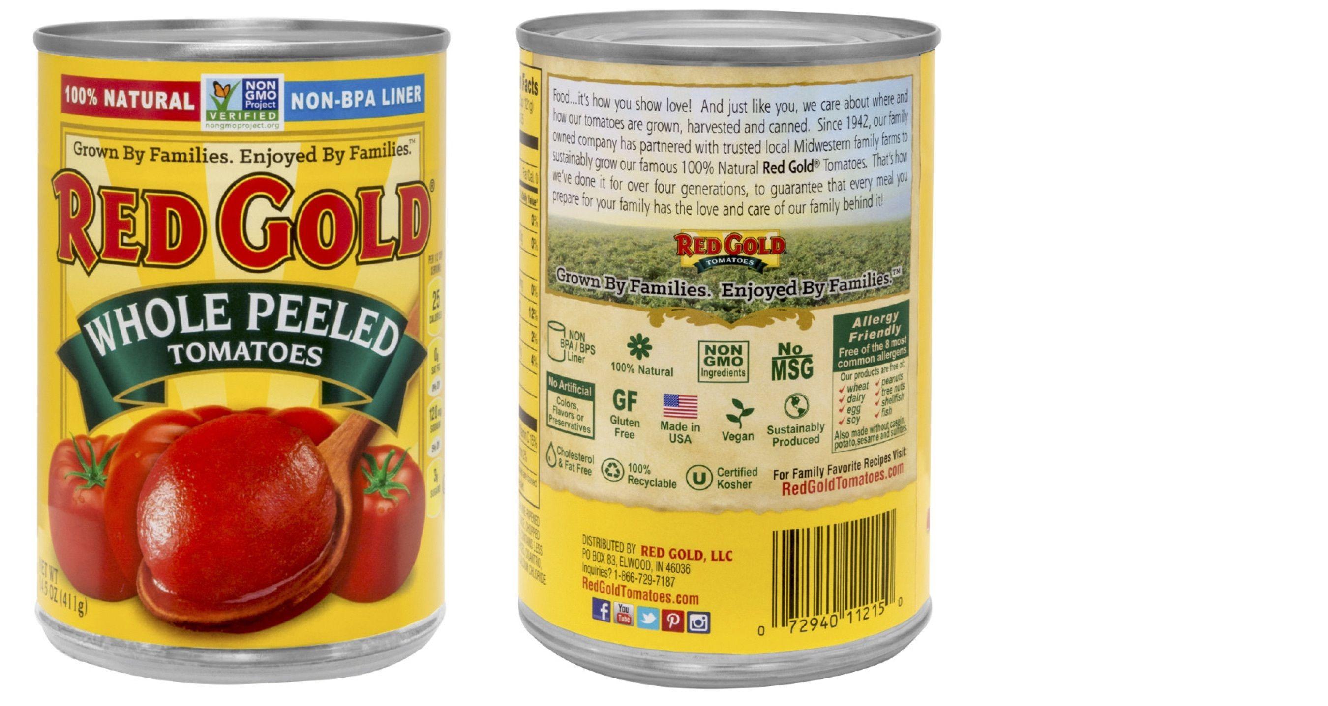 Red Gold Tomatoes Logo - Red Gold Leads the Clean Label Movement to Promote Product