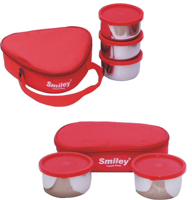 Red Triangle Food Logo - Flipkart.com | Smiley Combo Red Triangle & 2 in 1 Red Lunch Box 5 ...