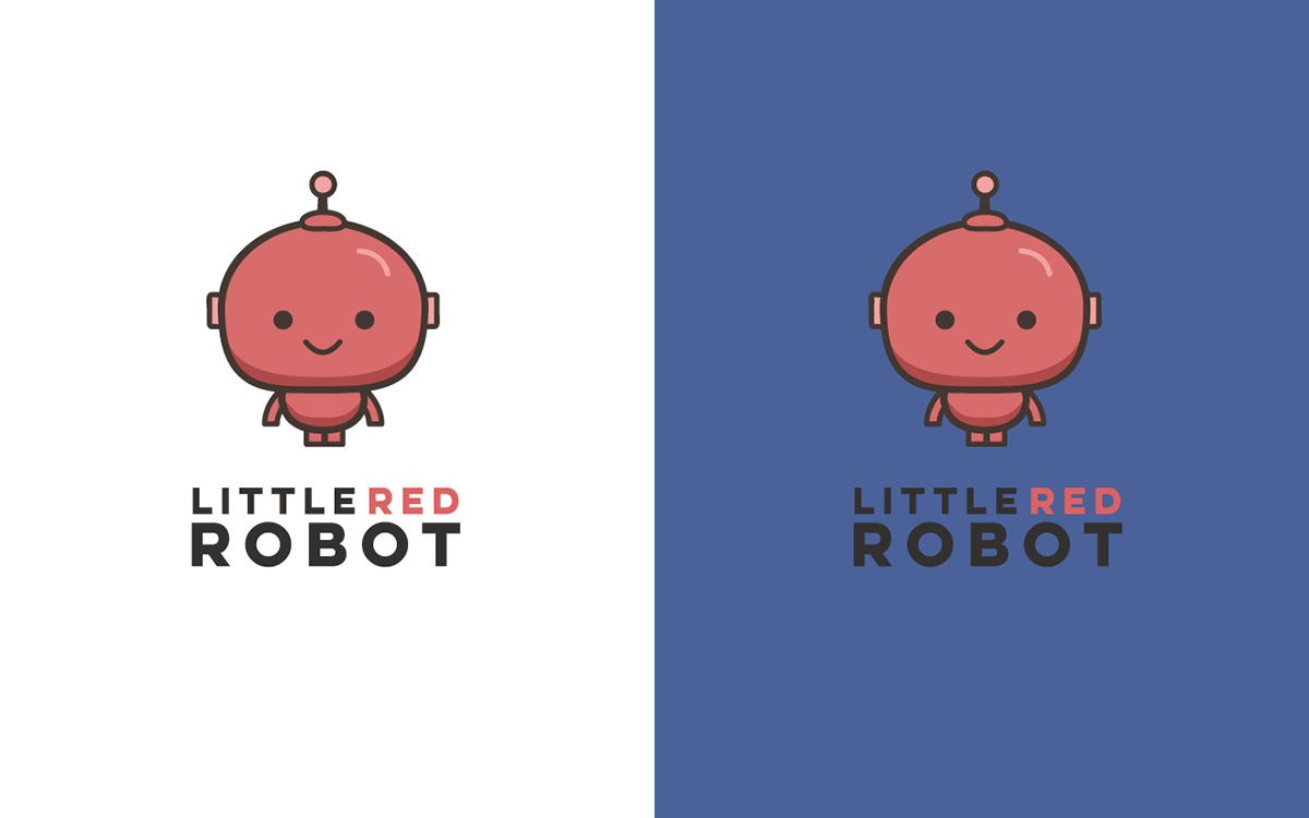 Cute Red Logo - Cute Red Robot