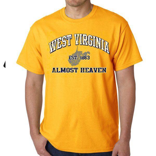 Almost Heaven West Virginia Logo - Almost Heaven WV Distressed Print