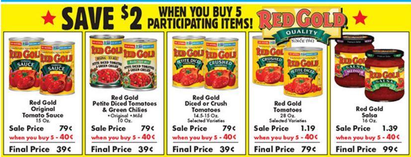 Red Gold Tomatoes Logo - Cheap cheap Red Gold tomatoes at Fairplay starts 9/21