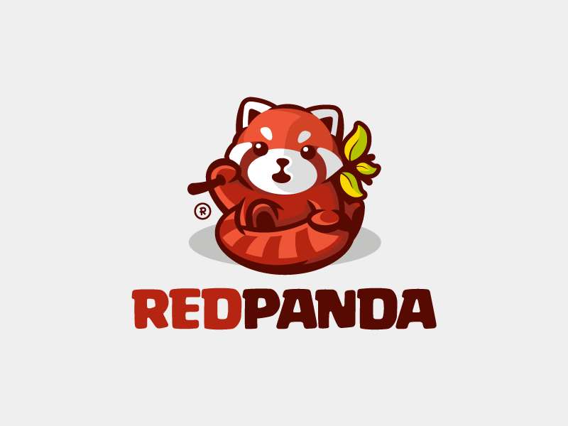 Cute Red Logo - Red Panda