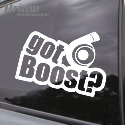 Got Boost Logo - EURO JDM Got Boost? Turbo Car Wall Sticker Decal