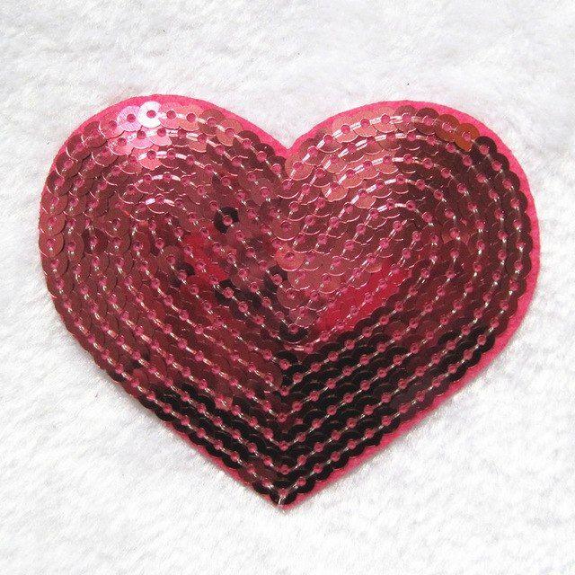 Cute Red Logo - 2018 Hot Sale Rushed Handmade 2pc Patch Fashion Heart Cute Rose Red ...