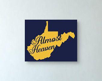 Almost Heaven West Virginia Logo - Almost heaven wv | Etsy