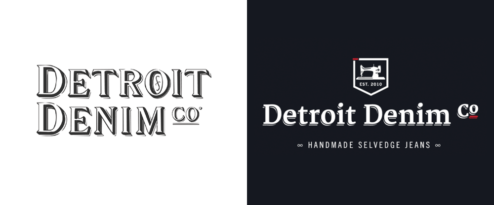 Denim Logo - Brand New: New Logo and Identity for Detroit Denim Co. by Who's That?