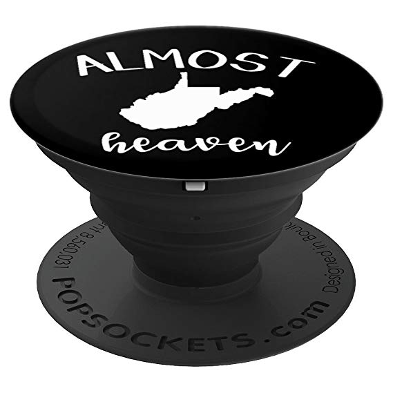 Almost Heaven West Virginia Logo - Amazon.com: ALMOST HEAVEN WEST VIRGINIA STATE - PopSockets Grip and ...