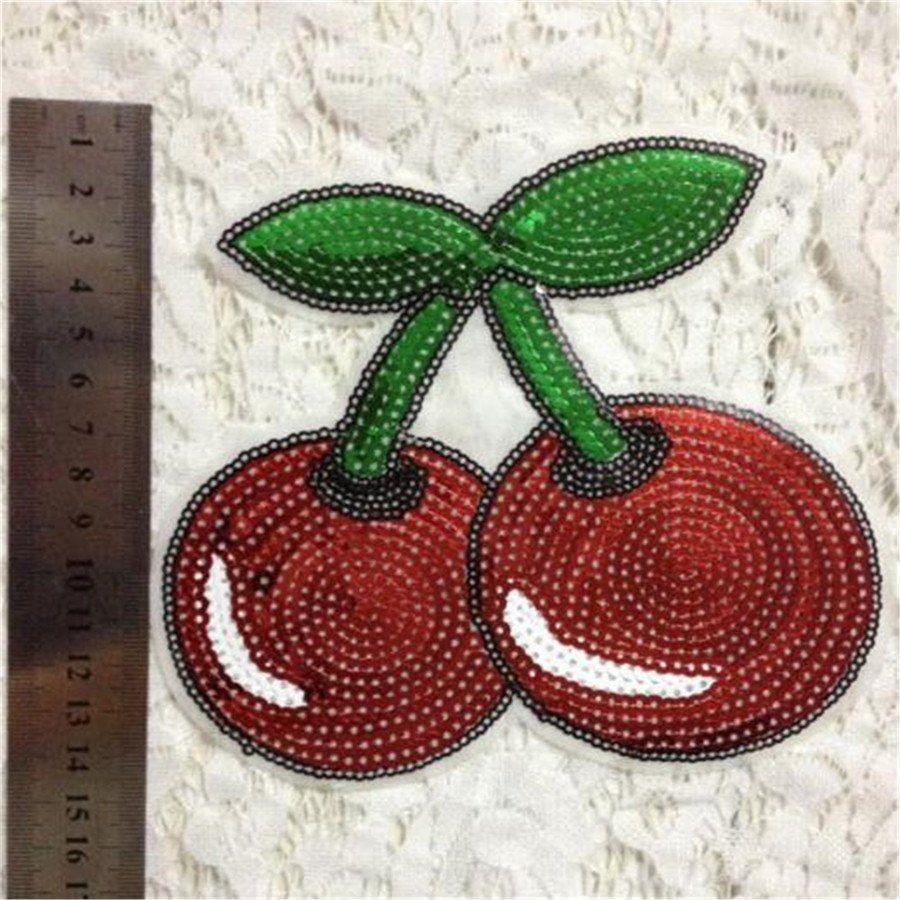 Cute Red Logo - ツ)_/¯Clothes patch Apparel Sewing & Fabric Cute Cherries Red logo ...
