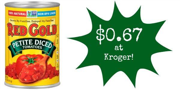 Red Gold Tomatoes Logo - Get Red Gold Tomatoes for $0.67 at Kroger! | Coupon Karma