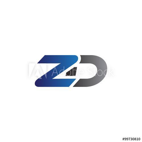 ZD Logo - Simple Modern letters Initial Logo zd - Buy this stock vector and ...