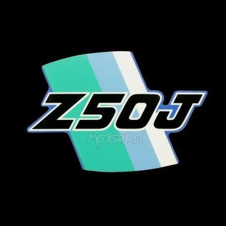 Turquoise Honda Logo - Adhesive - Sticker for side cover Honda Z50J light blue - turquoise ...