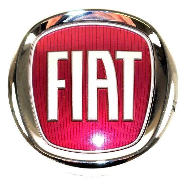 Red Fiat Logo - Fiat Grande Punto Panda Front Grille Badge Red Logo Emblem Genuine ...