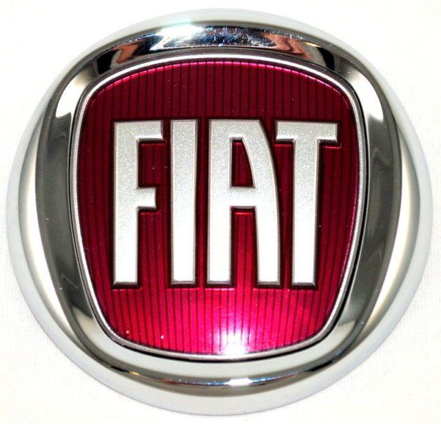 Red Fiat Logo - Genuine Fiat Grande PUNTO Panda DOBLO & Idea Tailgate Badge ...
