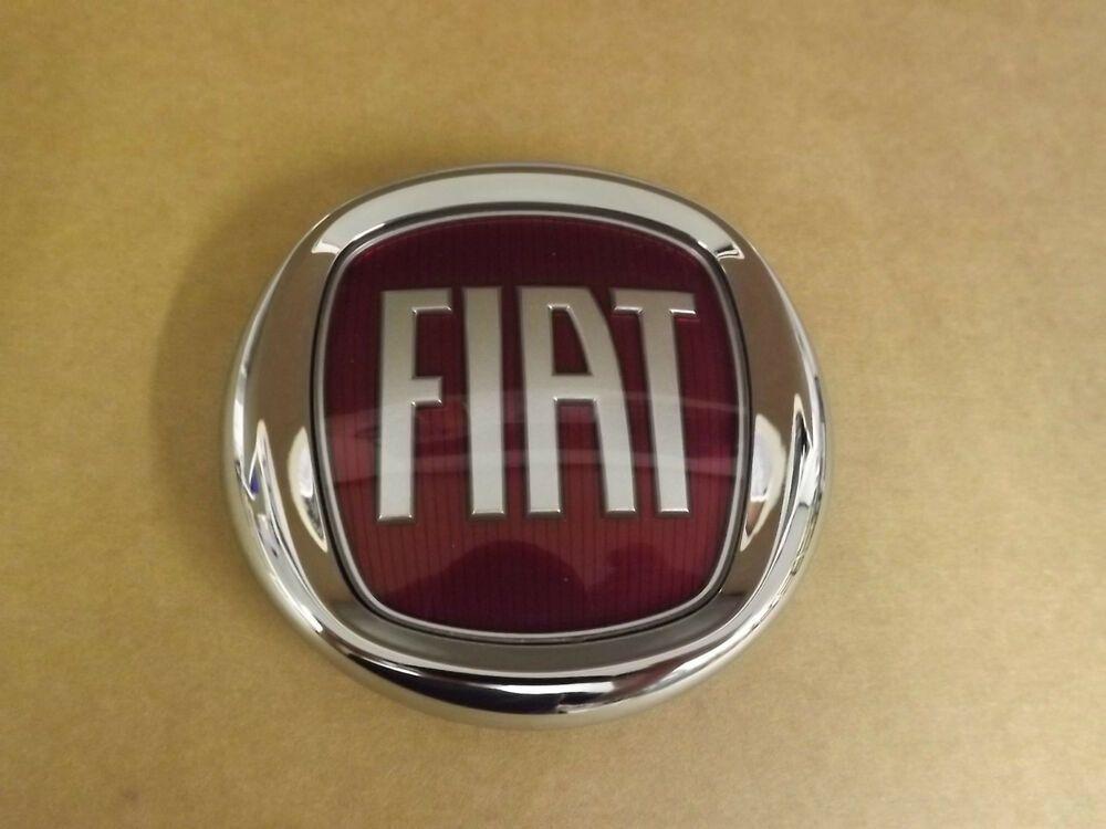Red Fiat Logo - Genuine Fiat 500 Front Badge Fiat Logo