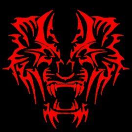 Red and Black Tiger Logo - t-shirt rock (63) - Serishirts.com