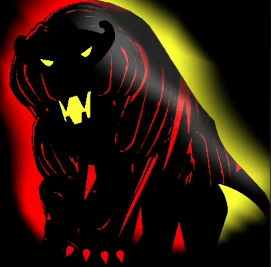 Red and Black Tiger Logo - Black Tiger