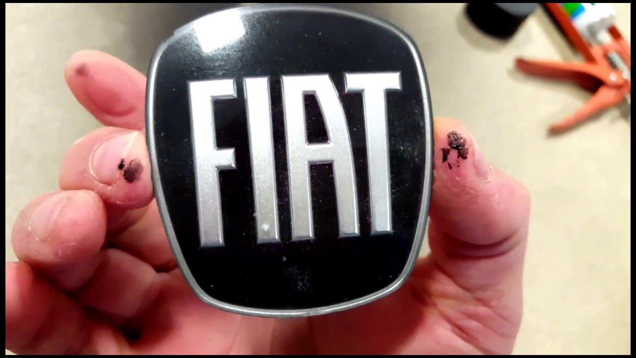 Red Fiat Logo - Fiat 500 BLACK Emblem / Badge DIY Disassembly & Paint