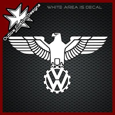 WWII VW Logo - VW - WWII German Eagle Logo 1 - Outlaw Custom Designs, LLC