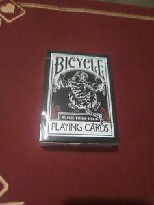 Red and Black Tiger Logo - Black Tiger / Red Pips Deck Bicycle Playing Cards Poker Size ...