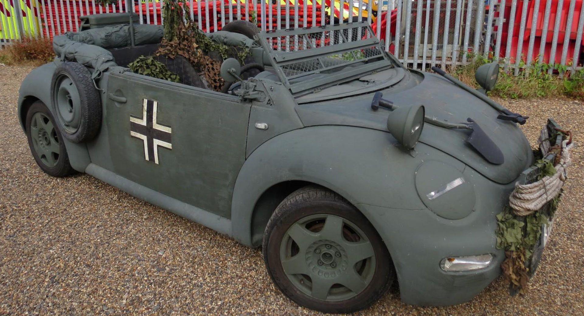 WWII VW Logo - Prepare To Invade Poland With This WWII Inspired VW Beetle Cabrio