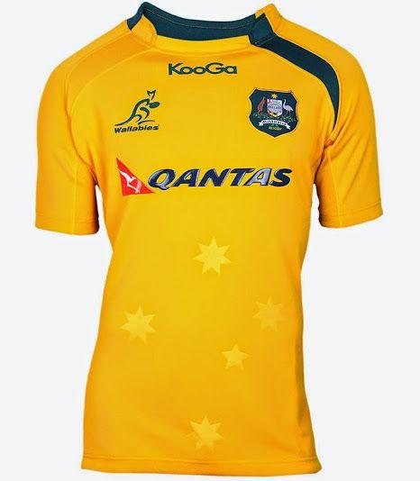 Australia Rugby Logo - Australia Wallabies Rugby Shirts 2013/14 Home Alternative