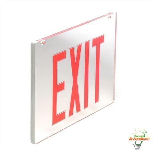 Double ZZ Logo - EELP ZZ PLEDG 2 RS PANEL Red / Silver Double Face Kit For Exit