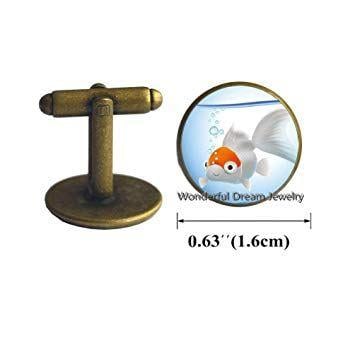 Goldfish Logo - Amazon.com: Waozshangu Goldfish Logo Cuff Links Cufflinks Animal ...