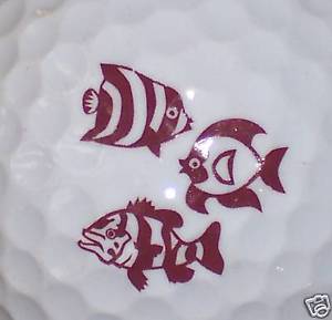 Goldfish Logo - 1) FISH goldfish LOGO GOLF BALL BALLS | eBay