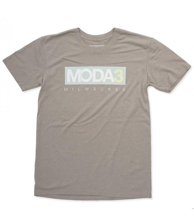 Light Green Box Logo - MODA3 Box Logo Short Sleeve Tee - Green/Lemon/Light Grey | MODA3 - MODA3